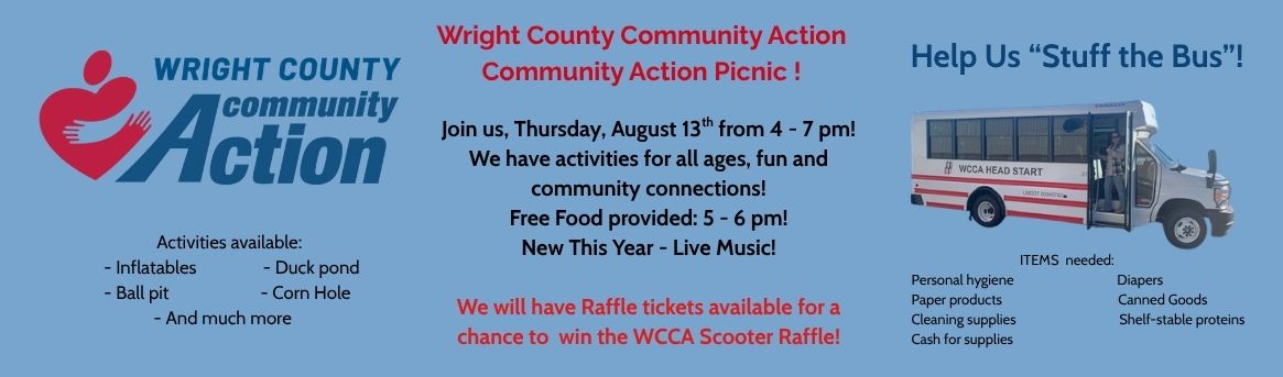 Community Action Picnic! Thursday, August 13th, from 4 - 7 pm.